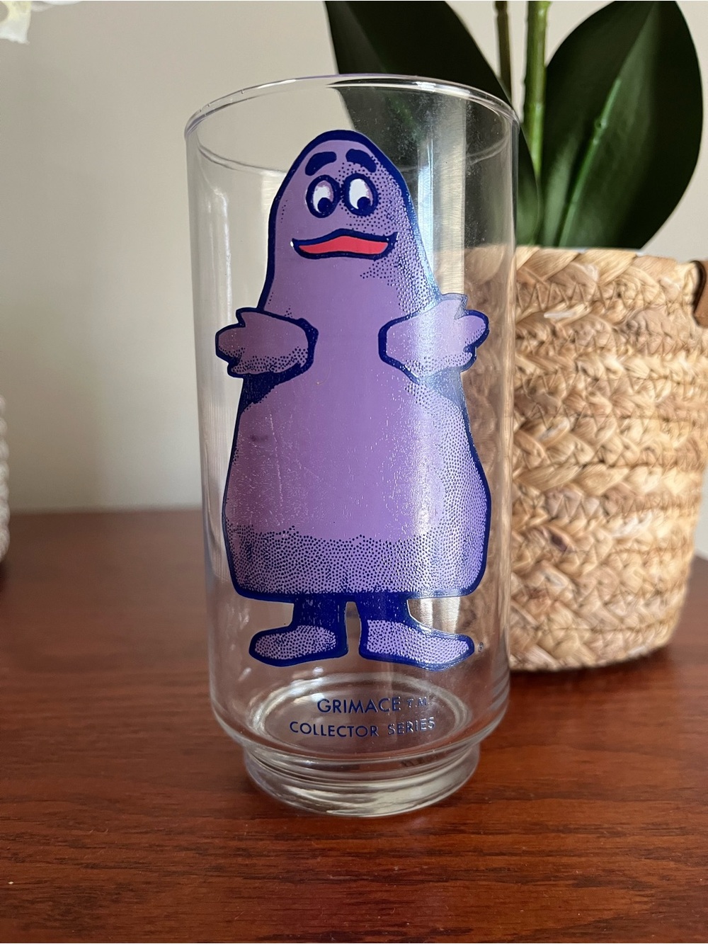 Vintage McDonald’s Collector Glass Grimace